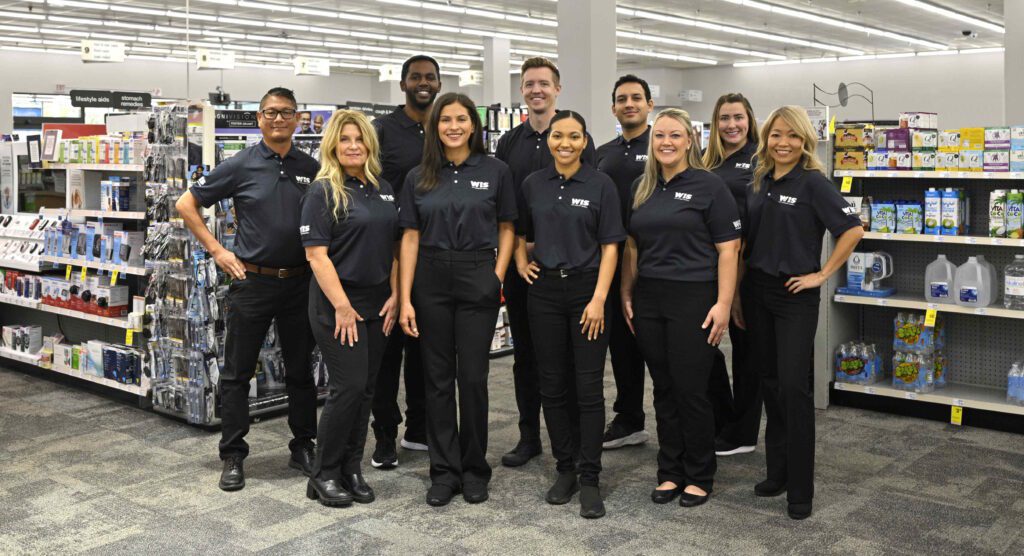 WIS Employees standing in a retail store
