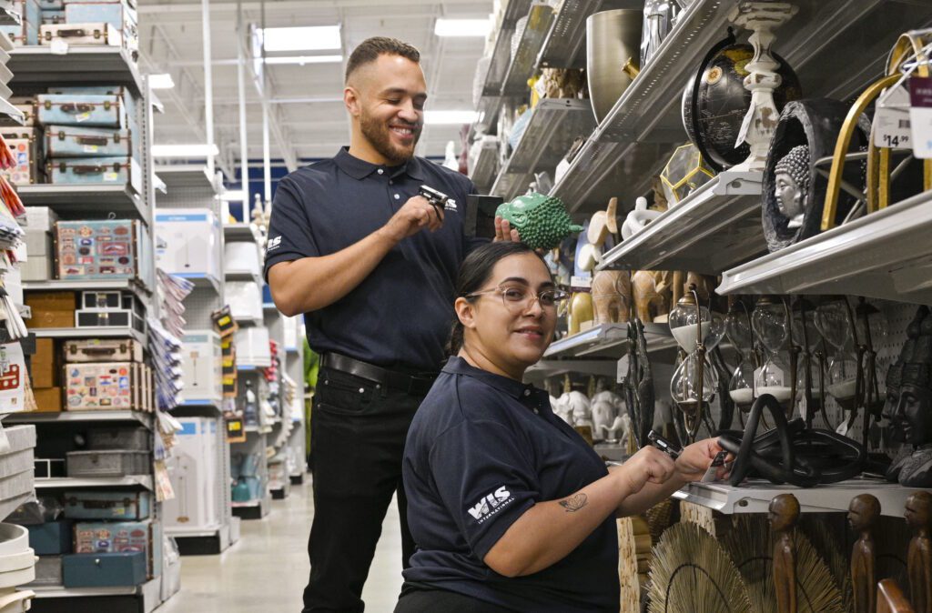 WIS employees performing a count in a retail store
